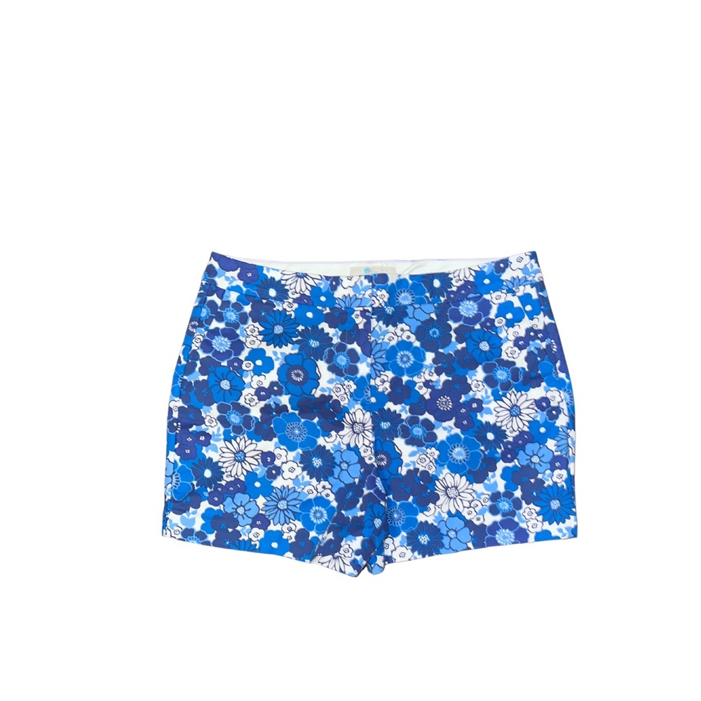 Boden Richmond Shorts Blue Floral Size 10 4 inch